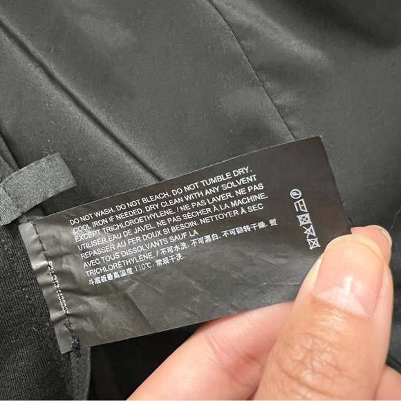 Theory Womens Open Front Long Black Blazer Size 6 - Picture 6 of 10